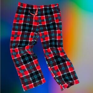 Thick Cozy Plaid Lounge Pants Secret Treasures Juniors Large Bright